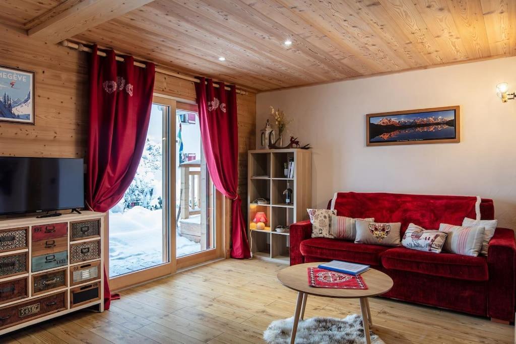 Charmant Appartement Dans Chalet, Coeur De موجوف المظهر الخارجي الصورة